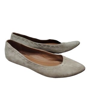 Frye Womens Kiki Stich Comfort Suede Ballet Flats Loafer shoes sz 9M